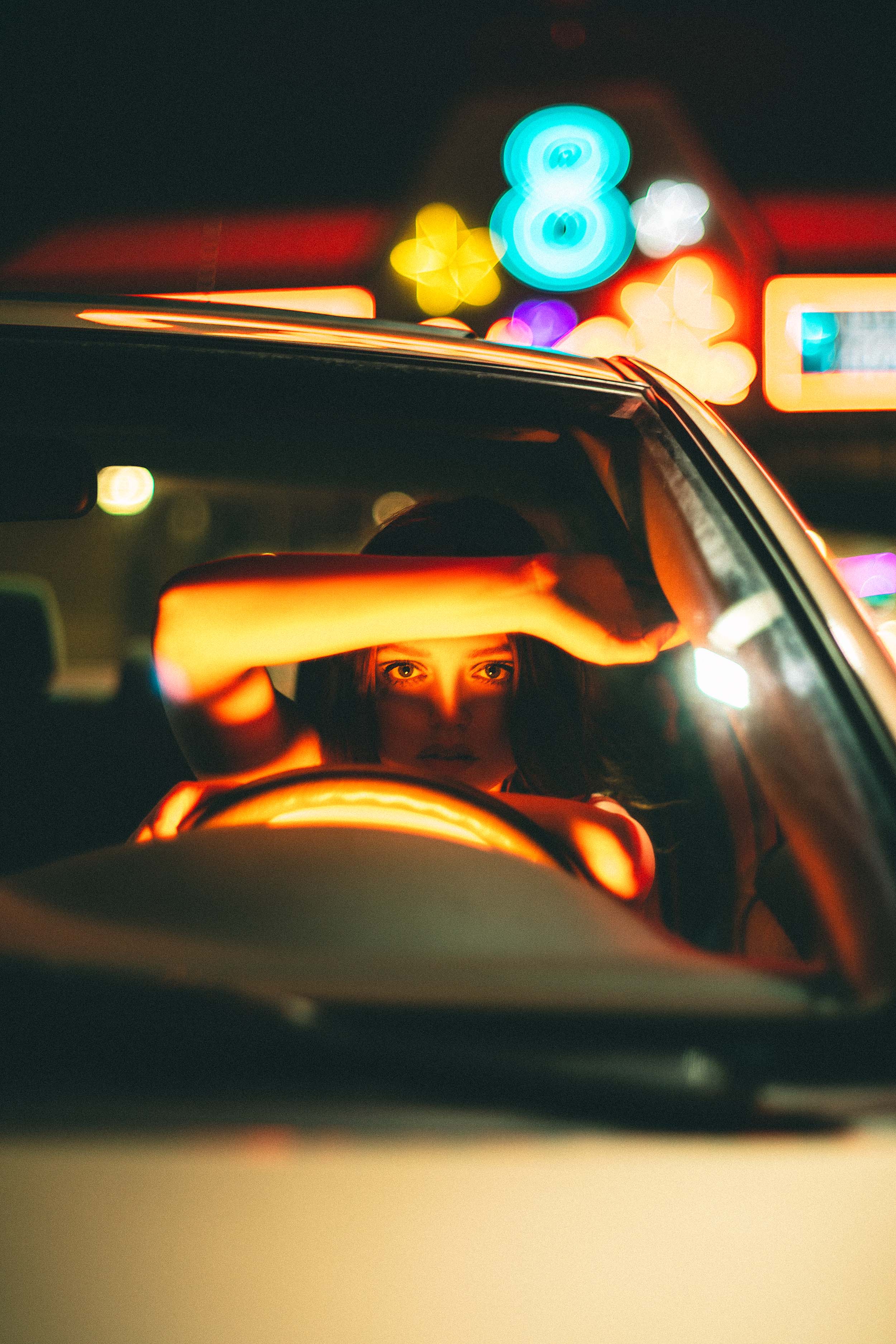 Cinematic Portraits with Vintage Flair by a Movie Theater — photograph 17 of 35